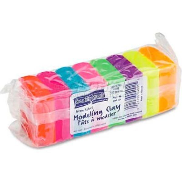 The Chenille Kraft Co Chenille Kraft Modeling Clay Assortment, 27 1/2g each Assorted Neon, 220 g 4091